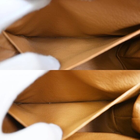 CELINE Logo Macadam Pattern Pouch Bag PVC Leather Brown GHW Italy - Picture 12 of 16